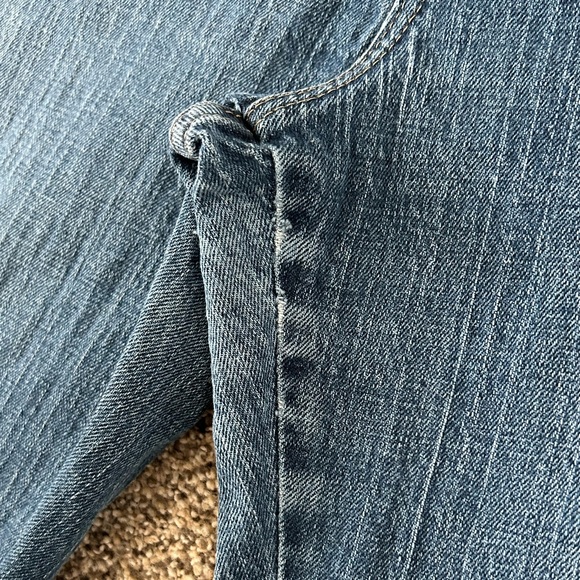 LEE RELAXED STRAIGHT LEG AT THE WAIST BLUE DENIM JEANS SIZE 12 M WOMENS - Picture 5 of 9